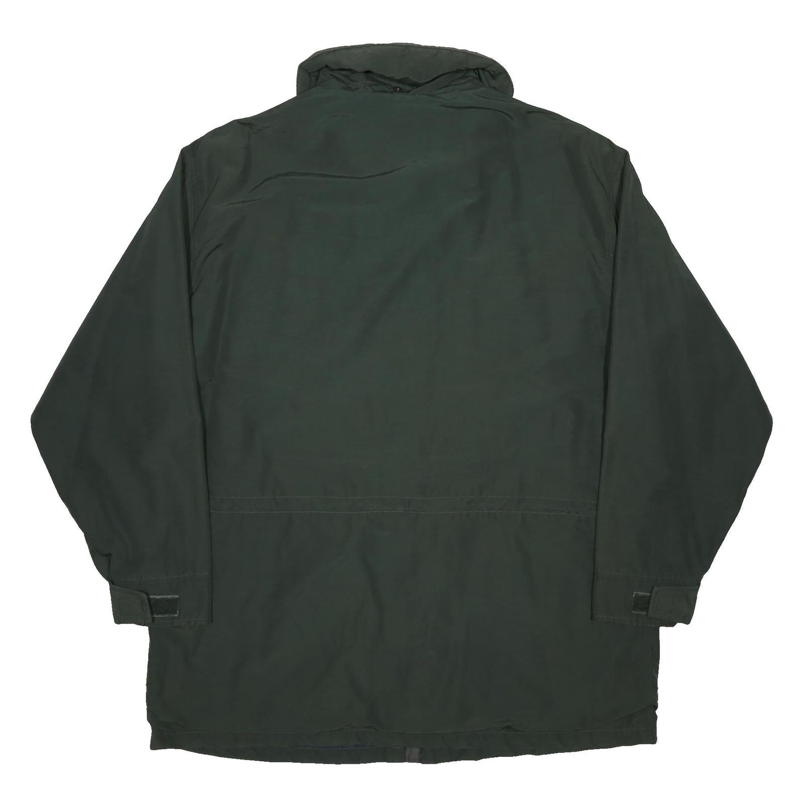 WOOLRICH Mens Green Cotton Blend Jacket L Outerwear Zip Pocket Casual Classic