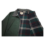 WOOLRICH Mens Green Cotton Blend Jacket L Outerwear Zip Pocket Casual Classic