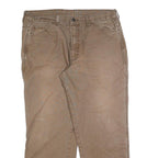 DICKIES Mens Jeans Beige Regular Straight Denim W36 L27 Workwear Cotton Blend