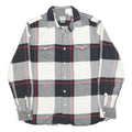 LEVI'S Mens Black & White Check Shirt L Cotton Blend Long Sleeve