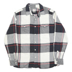 LEVI'S Mens Black & White Check Shirt L Cotton Blend Long Sleeve