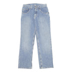 LEE Boys Regular Fit Blue Denim Jeans Cotton Blend W28 L28 Button Closure