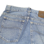 LEE Boys Regular Fit Blue Denim Jeans Cotton Blend W28 L28 Button Closure