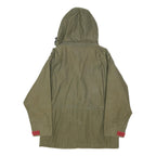 TOMMY HILFIGER Girls Green Jacket S Cotton Blend Plain Hooded Zip Casual