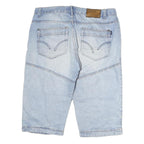 ARIZONA JEAN COMPANY Mens Light Blue Denim Casual Shorts M W36 Casual Fit