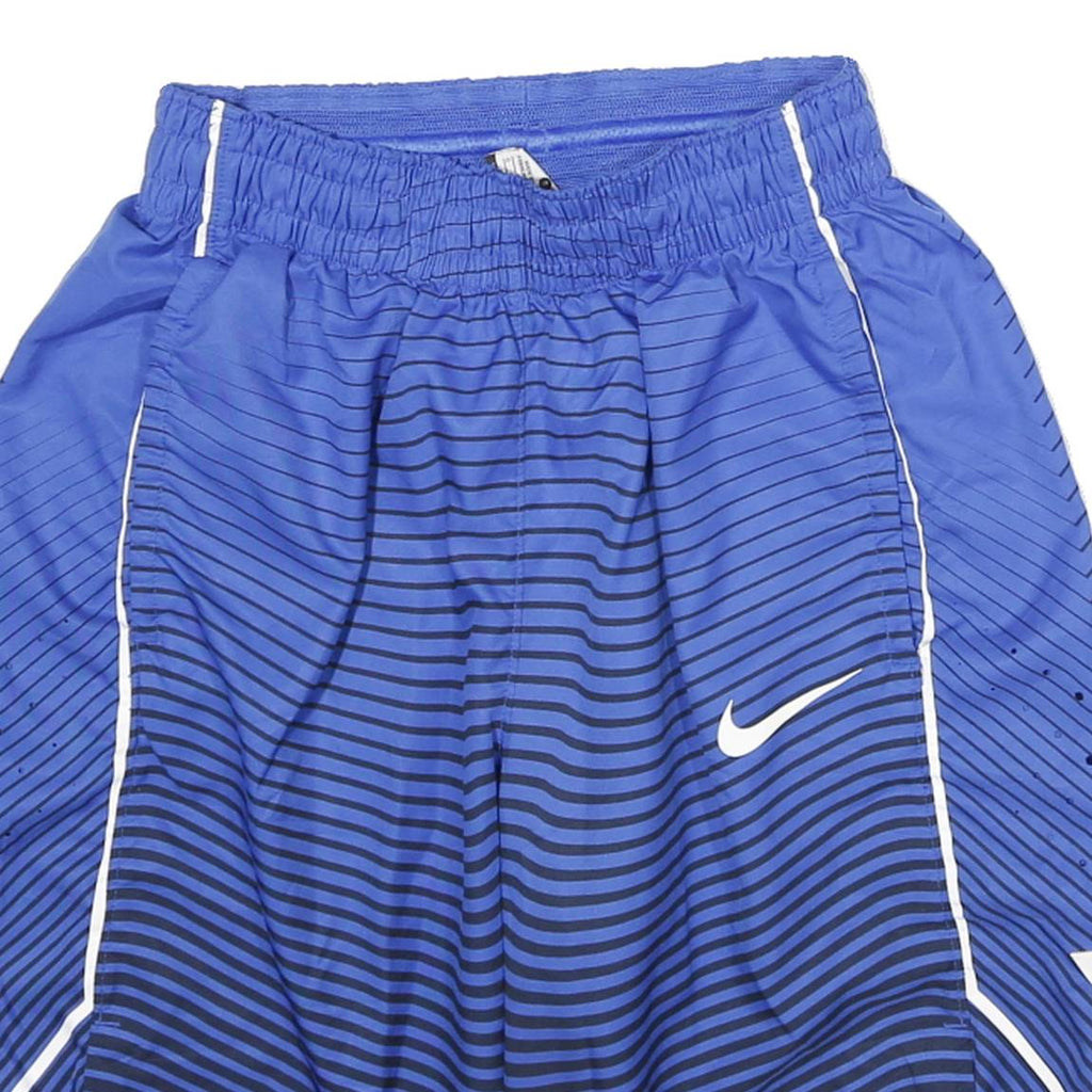 NIKE Mens Blue Striped Sports Casual Shorts S W24 Athletic Comfortable