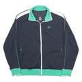 NIKE Mens Navy & Green Zip Track Jacket XL Polyester Sportswear Casual