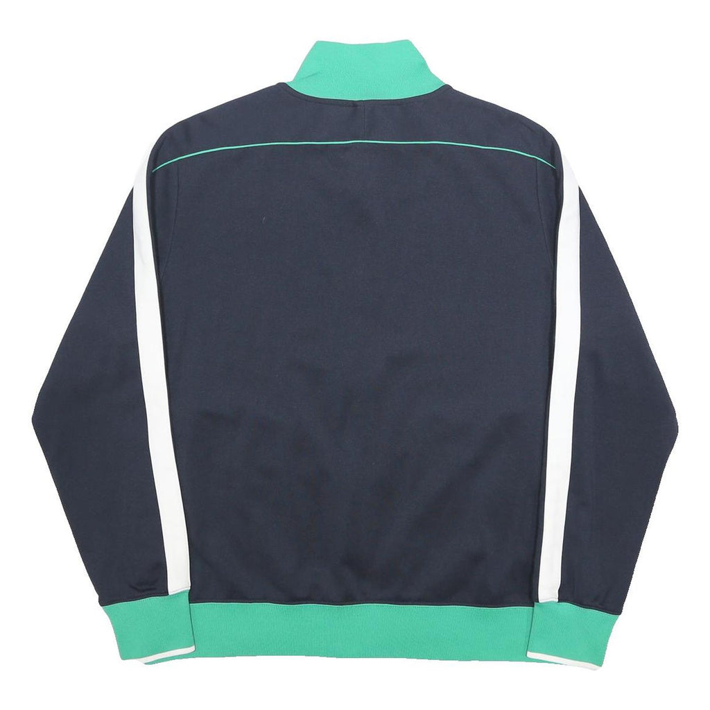 NIKE Mens Navy & Green Zip Track Jacket XL Polyester Sportswear Casual