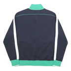 NIKE Mens Navy & Green Zip Track Jacket XL Polyester Sportswear Casual