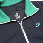 NIKE Mens Navy & Green Zip Track Jacket XL Polyester Sportswear Casual