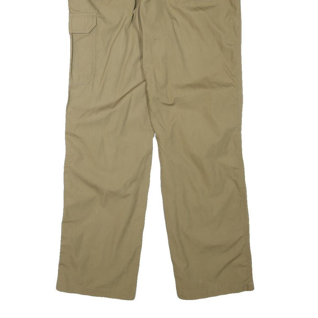 LAFUMA Mens Cotton Blend Beige Regular Straight Trousers W33 L32 Casual Outdoor