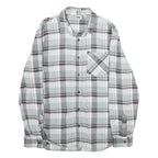 VANS Mens Blue & Grey Check Shirt M Long Sleeve Cotton Casual Button Up