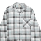 VANS Mens Blue & Grey Check Shirt M Long Sleeve Cotton Casual Button Up
