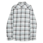 VANS Mens Blue & Grey Check Shirt M Long Sleeve Cotton Casual Button Up