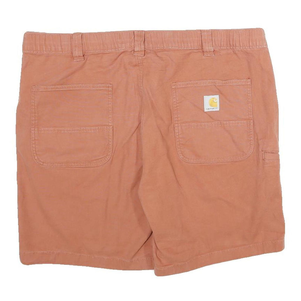 CARHARTT Mens Shorts Rust Orange Casual Workwear XL W40 Utility Cotton Blend