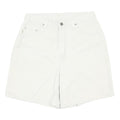 CHIC Womens Shorts White Casual Classic M W28 Cotton Blend Comfortable