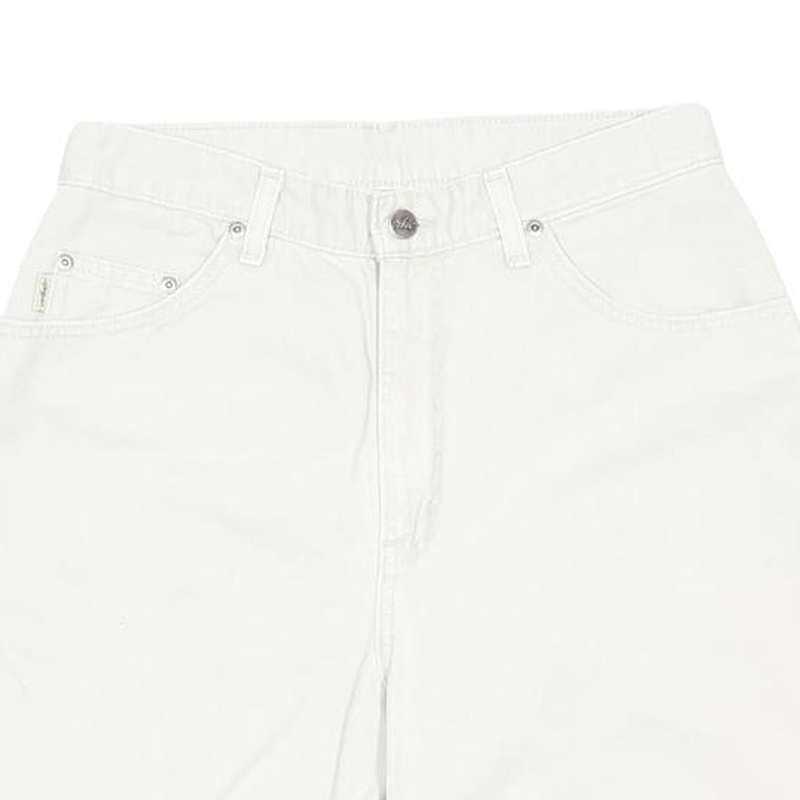 CHIC Womens Shorts White Casual Classic M W28 Cotton Blend Comfortable