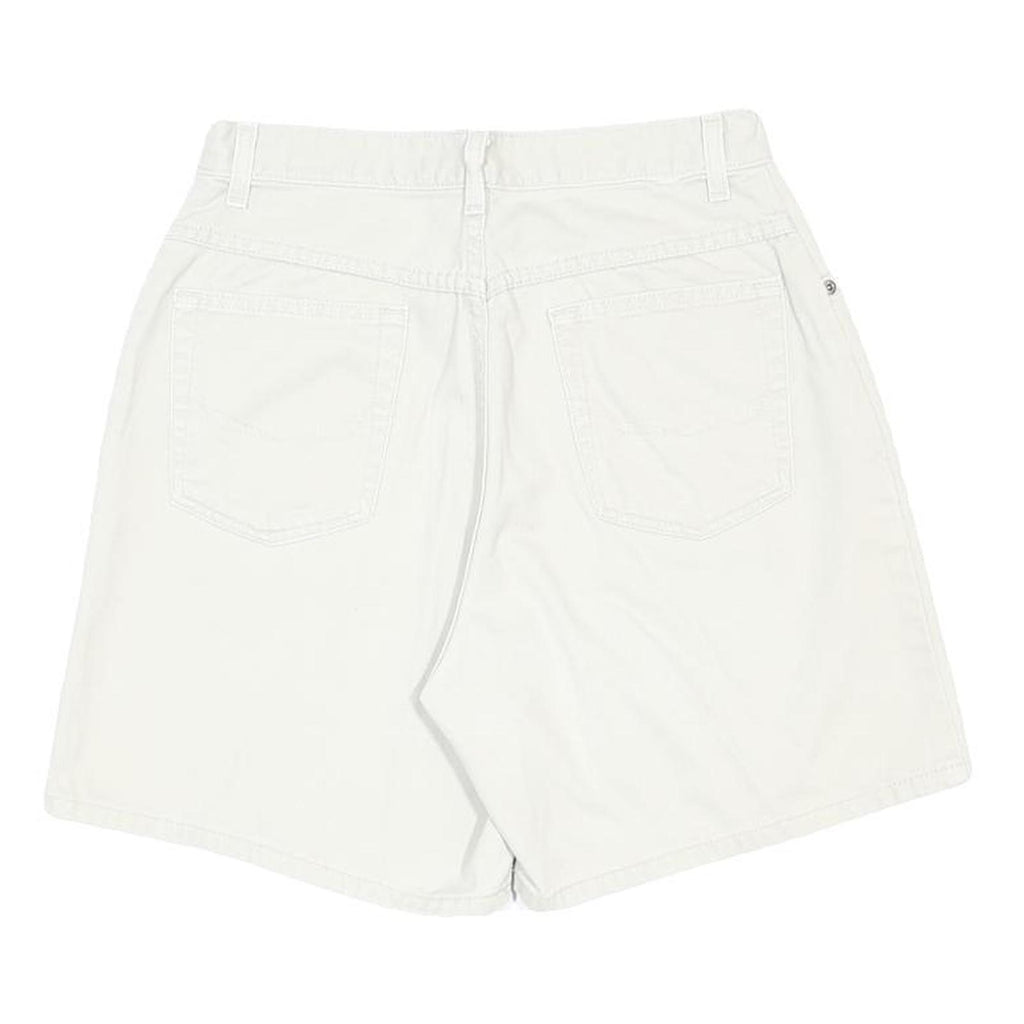 CHIC Womens Shorts White Casual Classic M W28 Cotton Blend Comfortable