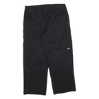 DICKIES Mens Cotton Blend Black Regular Fit Straight Leg Trousers W38 L30