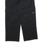 DICKIES Mens Cotton Blend Black Regular Fit Straight Leg Trousers W38 L30