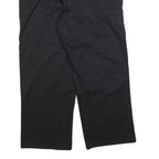 DICKIES Mens Cotton Blend Black Regular Fit Straight Leg Trousers W38 L30
