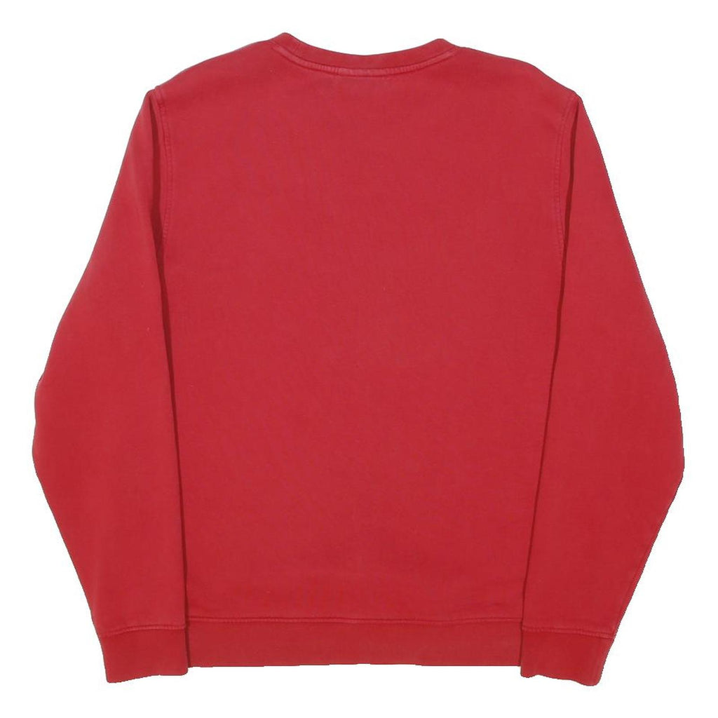 LACOSTE Mens Red Cotton Blend Crew Neck XL Sweatshirt Classic Comfort