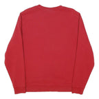 LACOSTE Mens Red Cotton Blend Crew Neck XL Sweatshirt Classic Comfort