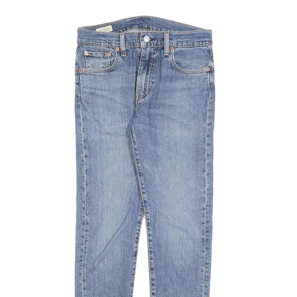 LEVI'S 512 Big E Mens Jeans Blue Slim Skinny Denim Medium W30 L32 Classic Zip