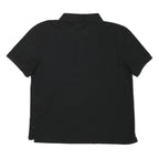 NAUTICA Mens Black Short Sleeve Plain Polo Shirt L Cotton Blend Classic
