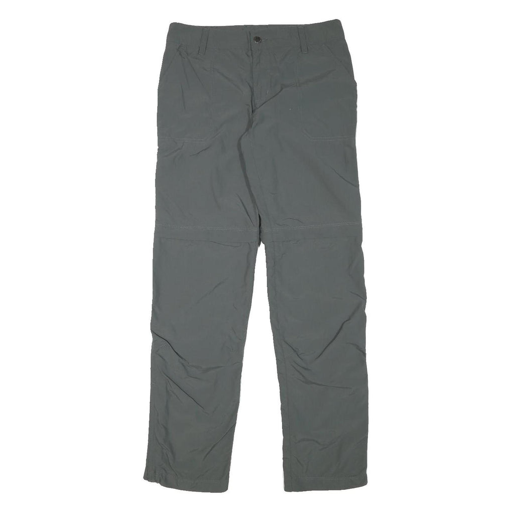 COLUMBIA Womens Grey Regular Fit Straight Leg Polyester Blend Trousers W30 L32