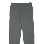 COLUMBIA Womens Grey Regular Fit Straight Leg Polyester Blend Trousers W30 L32