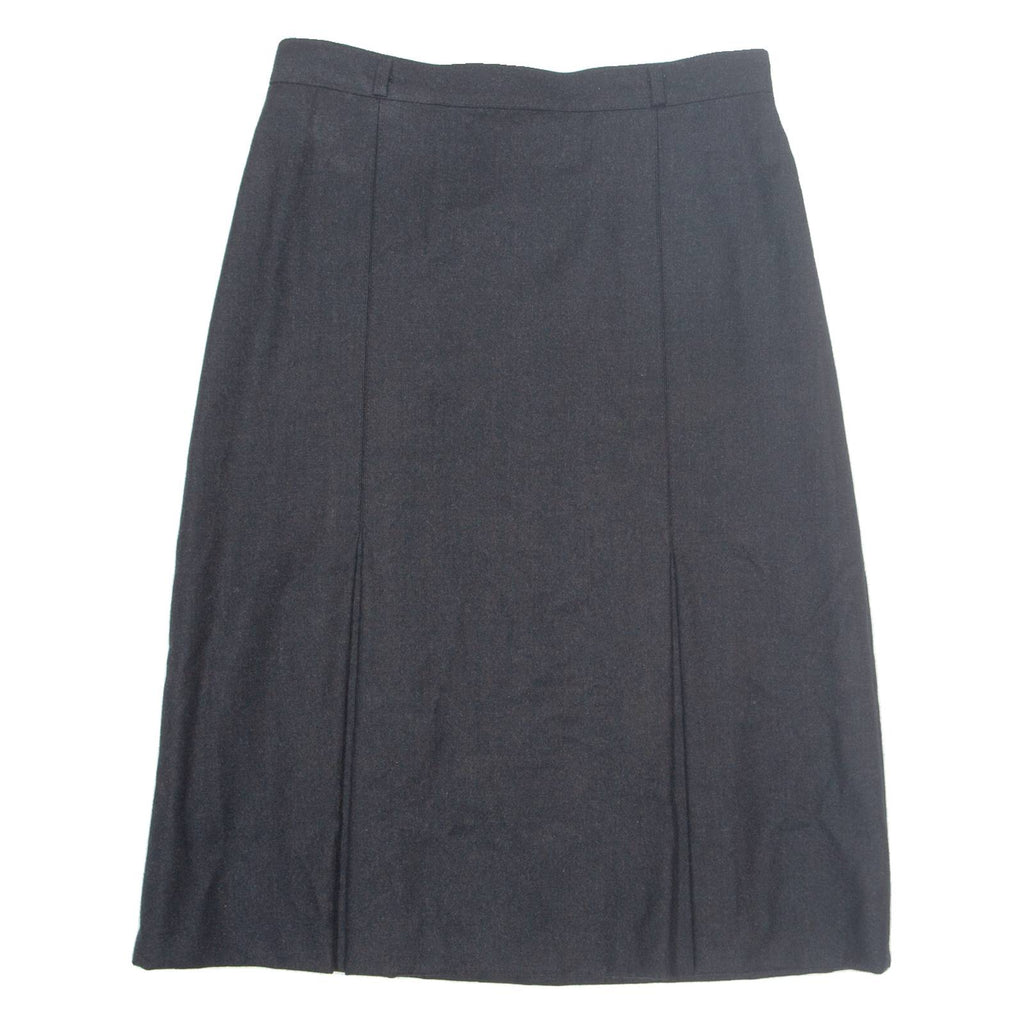 GOLDEN GATE Womens Straight Skirt Black Midi Wool M