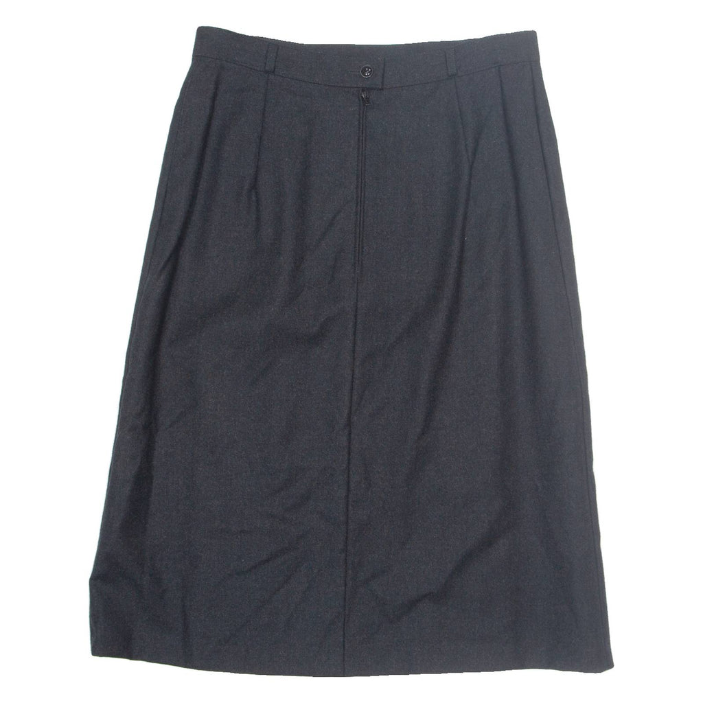GOLDEN GATE Womens Straight Skirt Black Midi Wool M