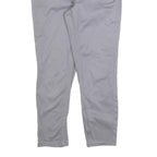 CALVIN KLEIN JEANS Womens Cotton Blend Grey Slim Slim Leg Trousers W32 L26