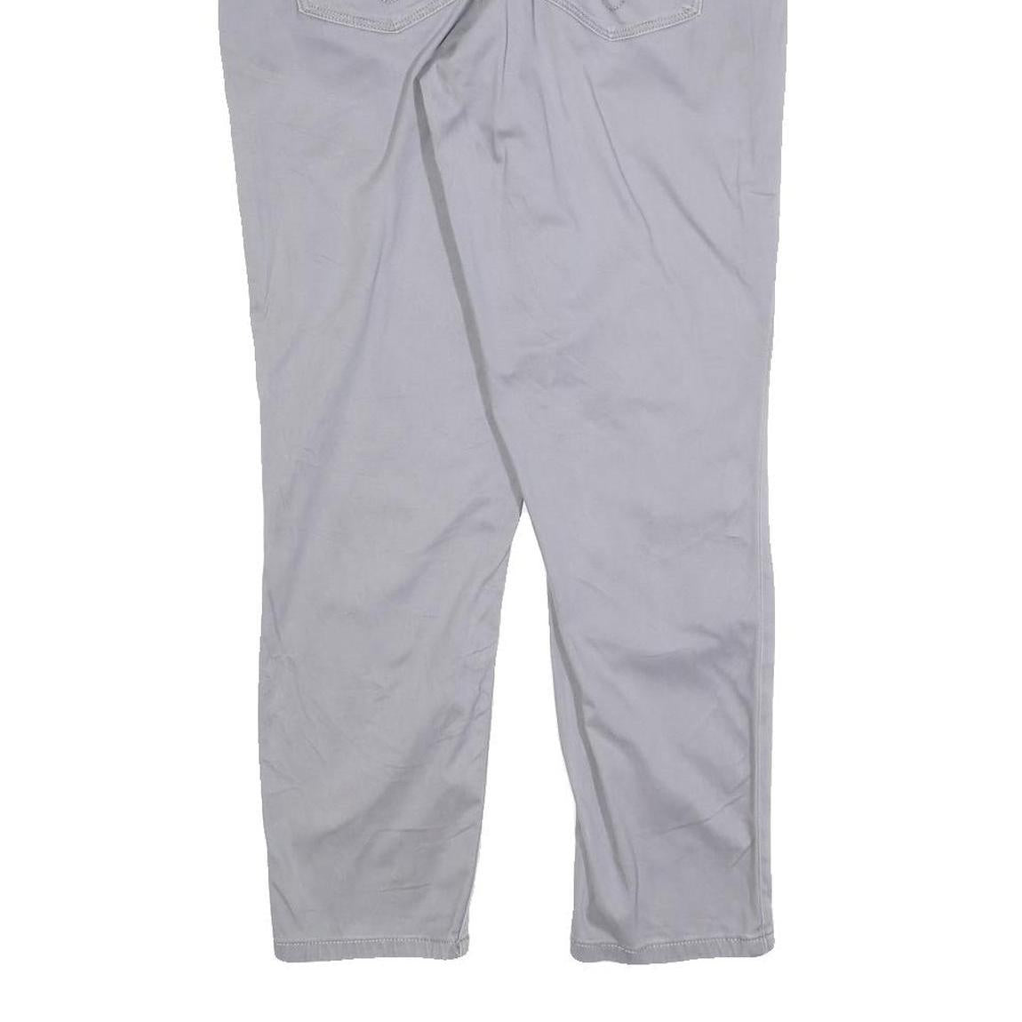 CALVIN KLEIN JEANS Womens Cotton Blend Grey Slim Slim Leg Trousers W32 L26