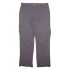 MAIER SPORTS Detachable Legs Womens Trousers Grey Straight Nylon W34 L30