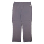 MAIER SPORTS Detachable Legs Womens Trousers Grey Straight Nylon W34 L30