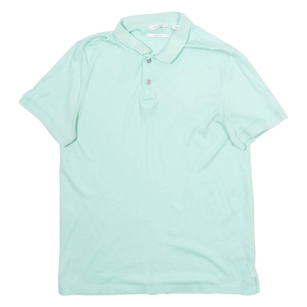 CALVIN KLEIN Mens Polo Shirt Green M