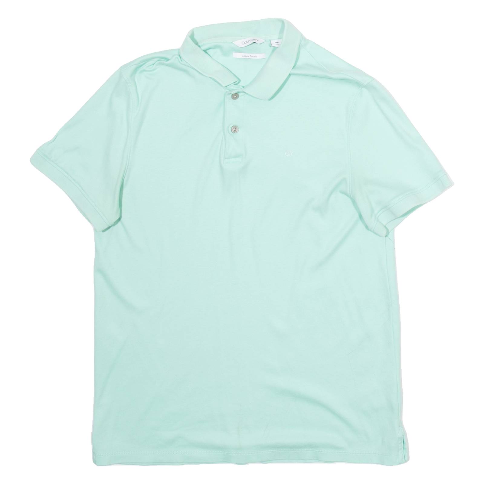 CALVIN KLEIN Mens Polo Shirt Green M