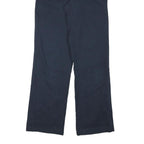 DICKIES Mens Cotton Blend Navy Regular Fit Straight Leg Trousers W27 L30