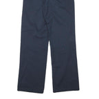 DICKIES Mens Cotton Blend Navy Regular Fit Straight Leg Trousers W27 L30