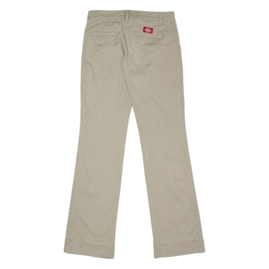 DICKIES Chino Womens Trousers Beige Regular Wide-Leg W28 L32