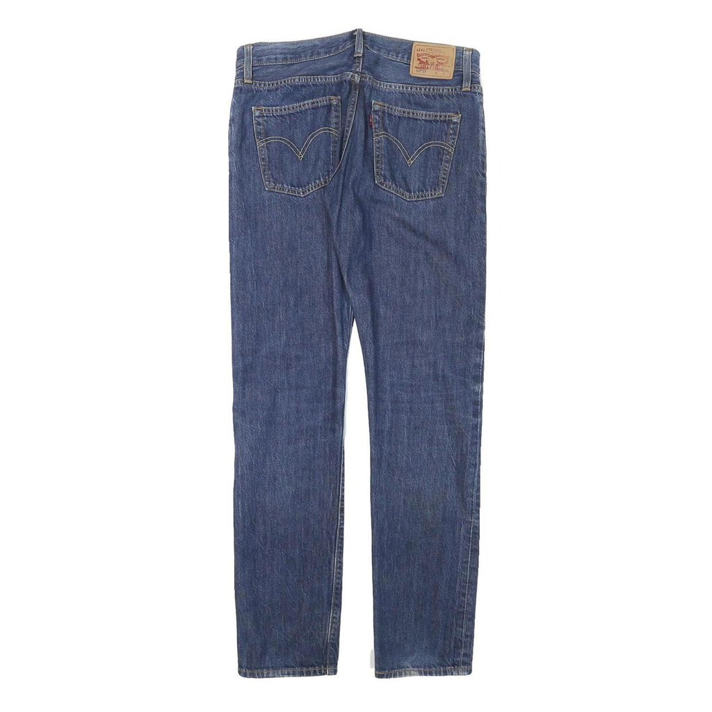 LEVI'S 501CT Womens Jeans Blue Regular Straight Denim Medium W30 L30 Classic Zip