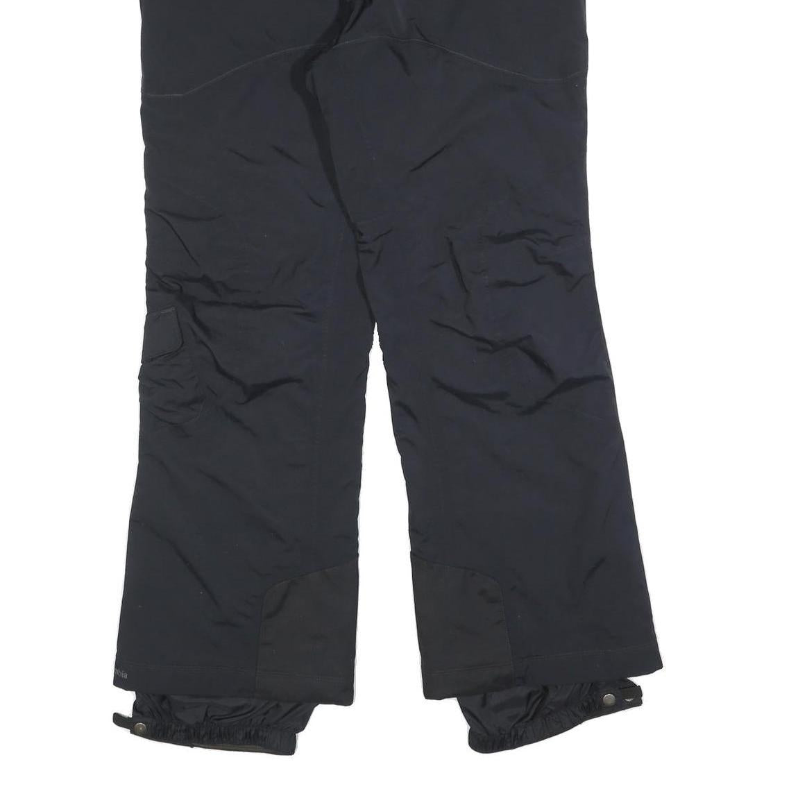 COLUMBIA Womens Black Relaxed Zip Trousers W34 L32 Outdoor Winter Snow