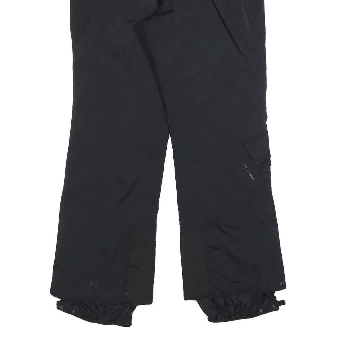 COLUMBIA Womens Black Relaxed Zip Trousers W34 L32 Outdoor Winter Snow