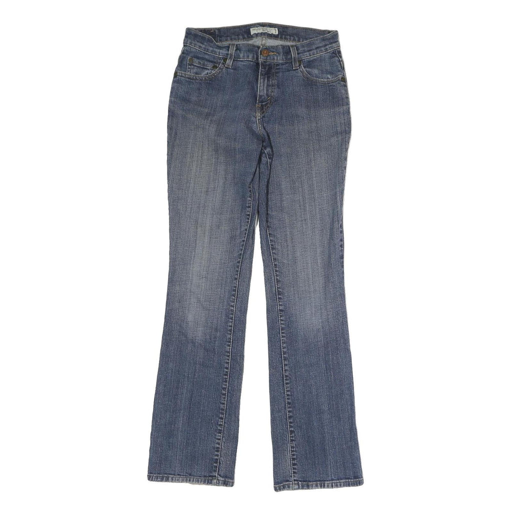 LEVI'S Womens Blue Regular Straight Denim Medium W28 L30 Zip Jeans