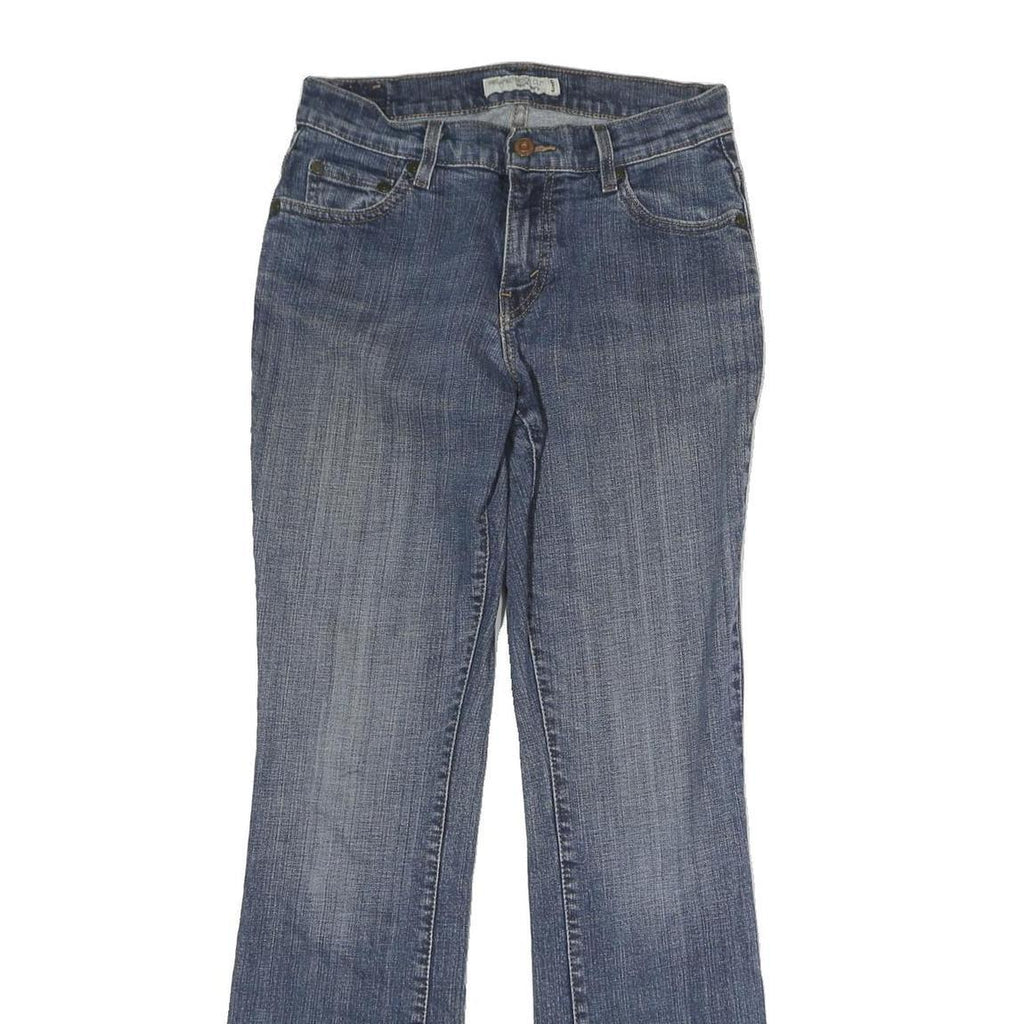 LEVI'S Womens Blue Regular Straight Denim Medium W28 L30 Zip Jeans