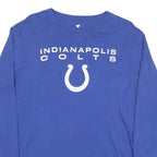 FANATICS Mens Blue Indianapolis Colts Graphic T-Shirt L Long Sleeve Crew Neck