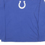 FANATICS Mens Blue Indianapolis Colts Graphic T-Shirt L Long Sleeve Crew Neck