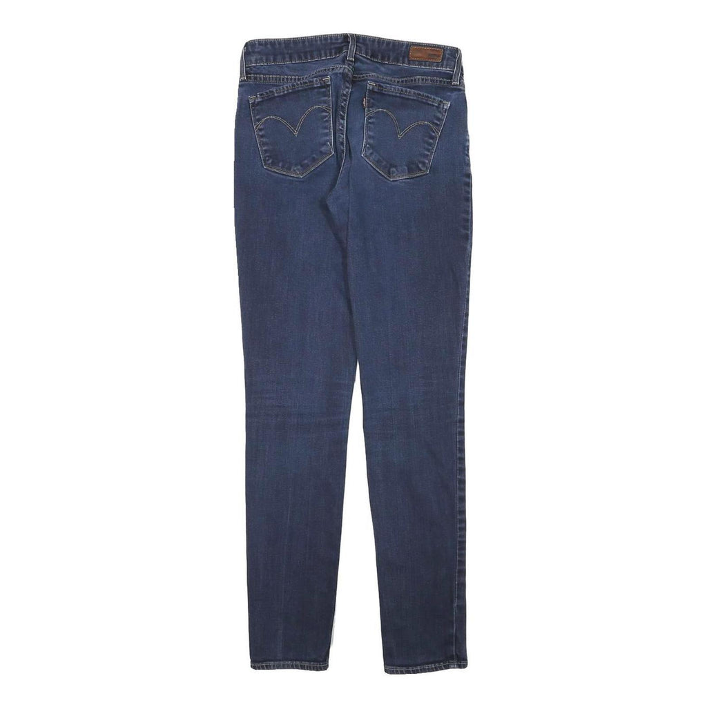 LEVI'S Womens Slim Blue Jeans Denim Medium W26 L30 Stretch Crop